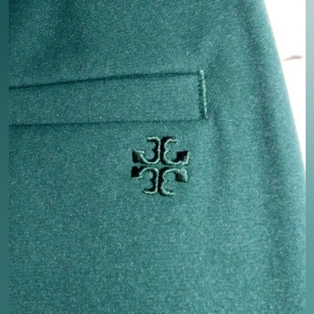 Tory Burch Tech Twill Mid-rise Ankle Length Golf Pants Size 0 in Conifer